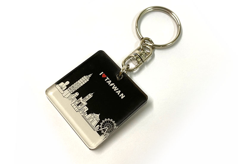 印象台灣 壓克力鑰匙圈